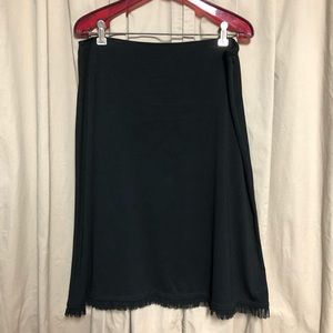 Michele Black Short Skirt Lace Trim